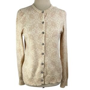 VINTAGE Gap Wool Angora Y2K CARDIGAN SWEATER M Soft Girl Rhinestone Preppy